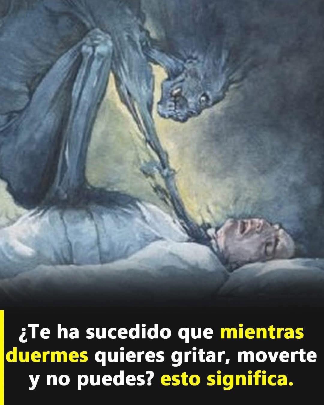 Ilustración de la parálisis del sueño