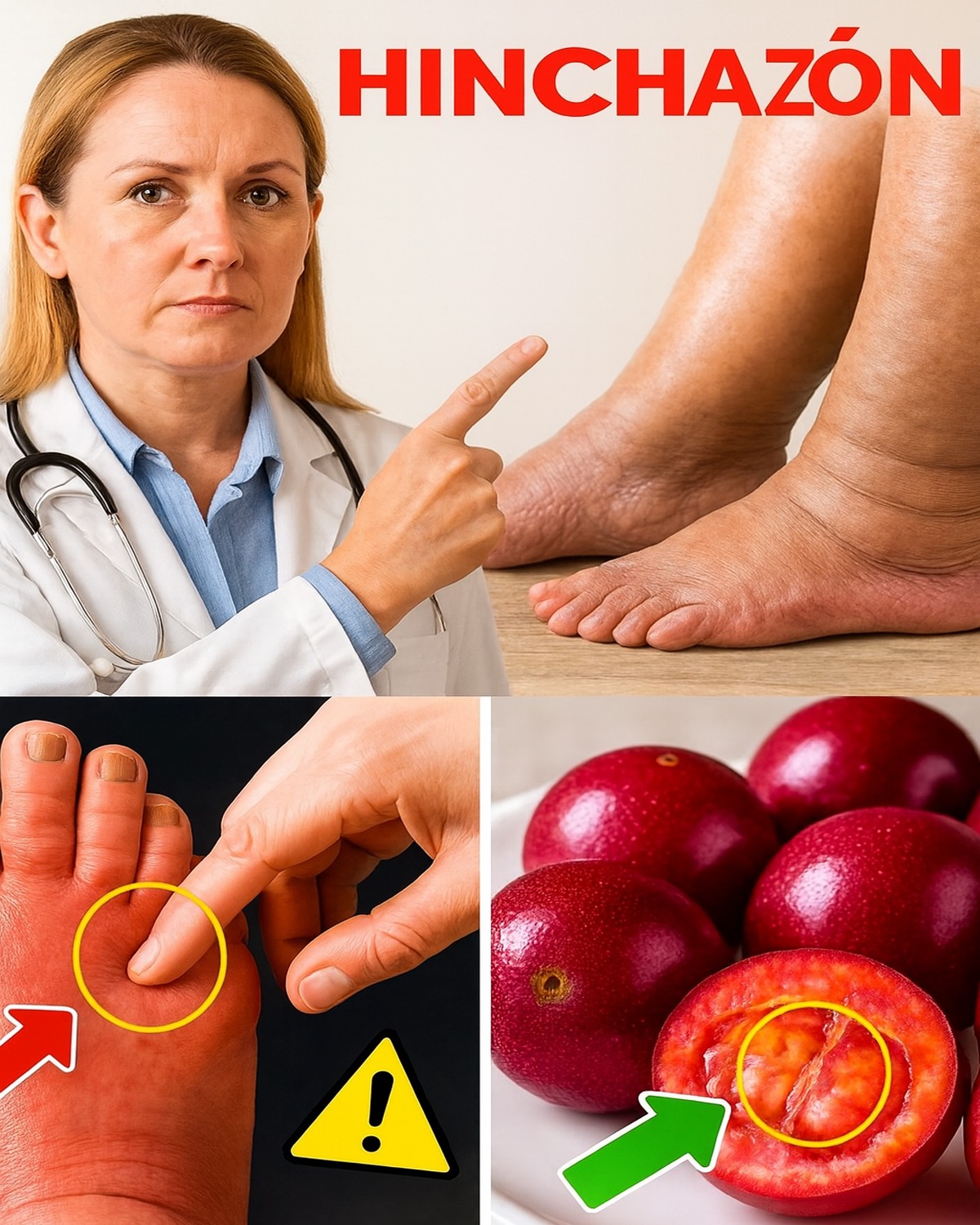 Hinchazón en piernas y pies