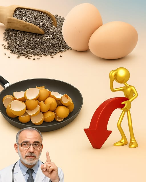 Aceite de cáscaras de huevo y semillas de chía