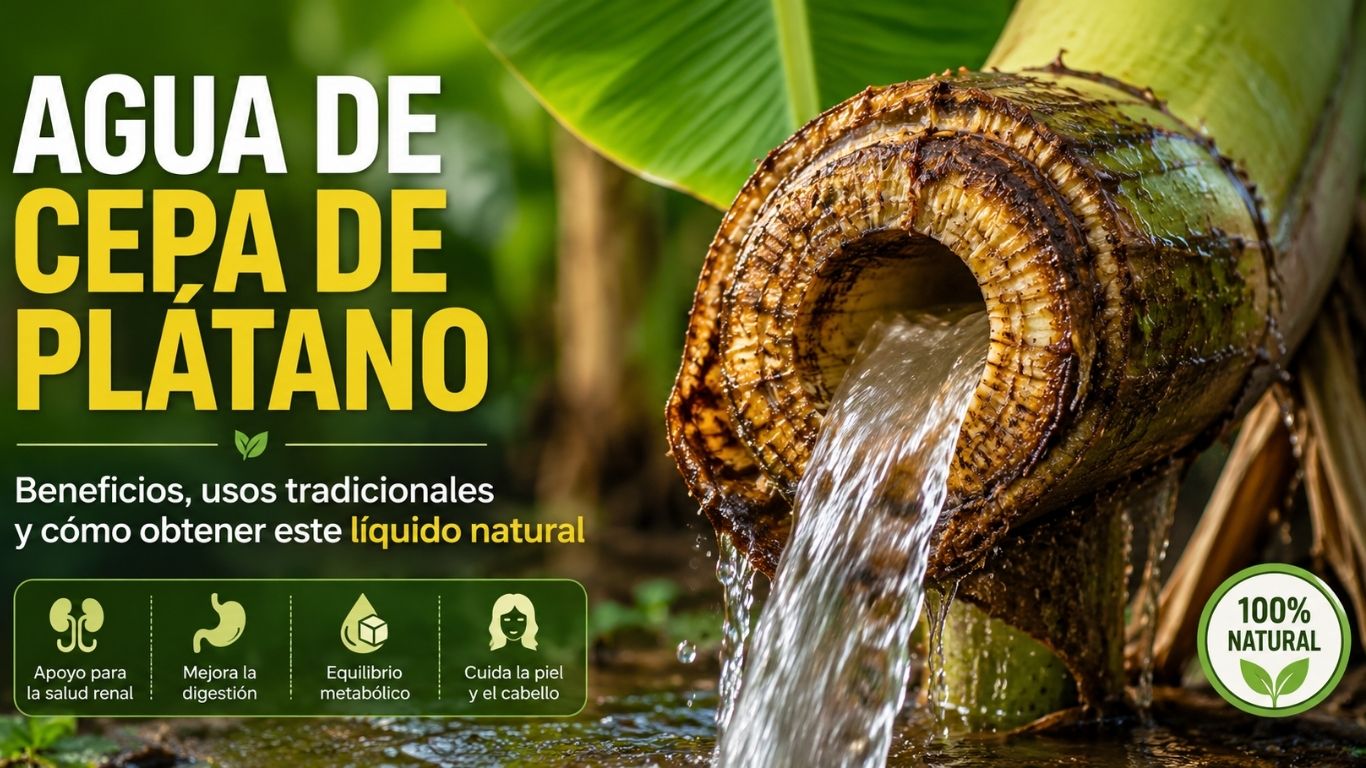 agua de cepa de plátano
