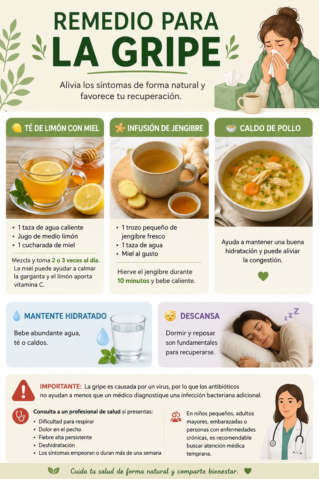 Remedios caseros para la gripe