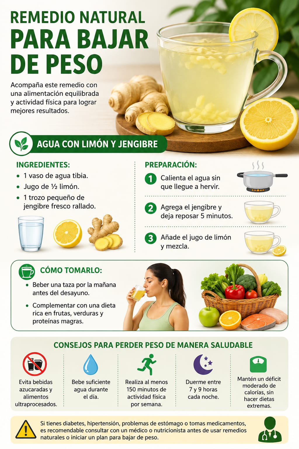 Remedio natural para bajar de peso