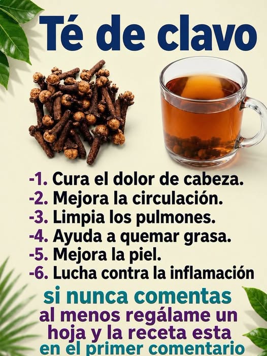 Beneficios del té de clavo de olor
