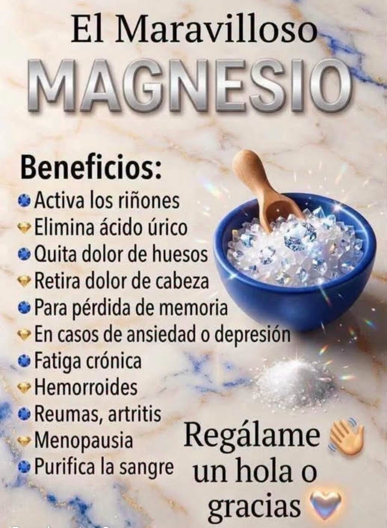 Magnesio: lo imprescindible para el funcionamiento del cuerpo humano y sus beneficios