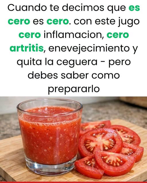 beneficios y propiedades del jugo de tomate