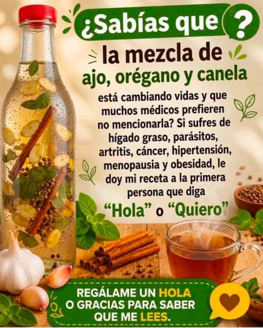 Ajo, orégano y canela: beneficios reales y cómo preparar la infusión