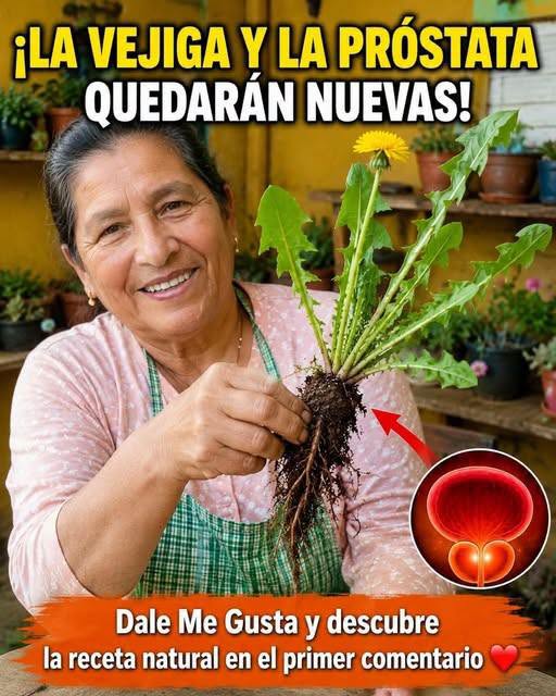 Diente de león para la vejiga y la próstata: beneficios y recetas